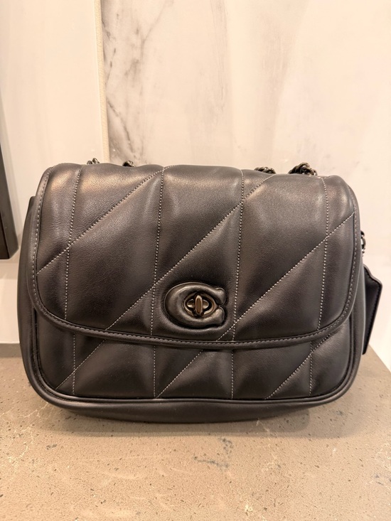 Coach Handbags - Coach Quilted Leather Shoulder Bag in Black